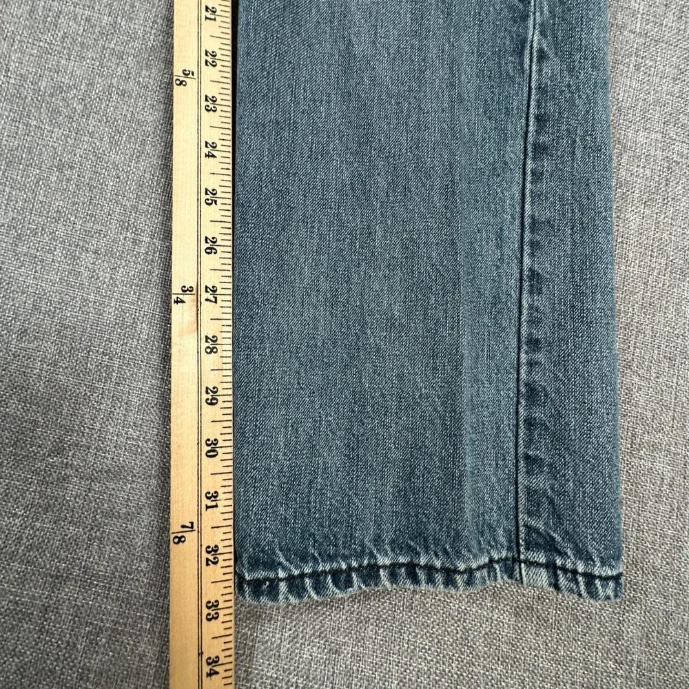 Levis 514 Slim Straight Jeans Mens 33x32 (Fits as 32x32) Blue Cotton Y2K Denim